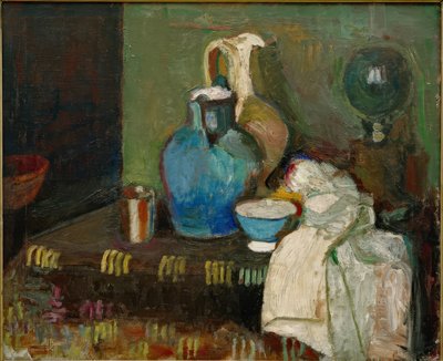 Mavi sürahi ile natürmort by Henri Matisse