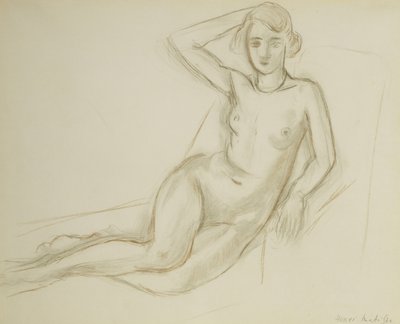 Uzanmış Sandalyede Oturan Çıplak; Nu Assis sur une Chaise Longue by Henri Matisse
