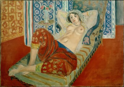 Kırmızı pantolonlu odalisque by Henri Matisse