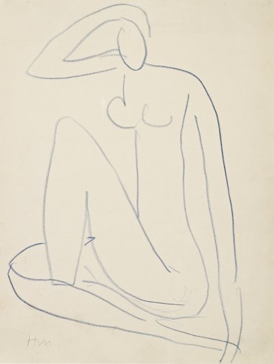 Oturan kadın figürü by Henri Matisse