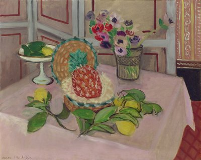 Natürmort: Ananas ve Limonlar by Henri Matisse