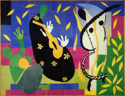 Tristesse du roi 1952 (Papiers gouachés, découpés, marouflés sur toile) by Henri Matisse