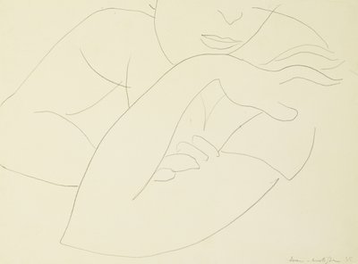 Kollarını kavuşturmuş kadın by Henri Matisse