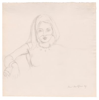 Peçeli Genç Kadın by Henri Matisse