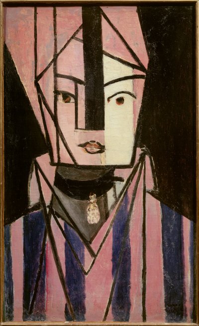 tete blanche et rose 1914 (tuval üzerine yağlıboya) by Henri Matisse
