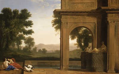 Figürlü Klasik Manzara by Henri Mauperche
