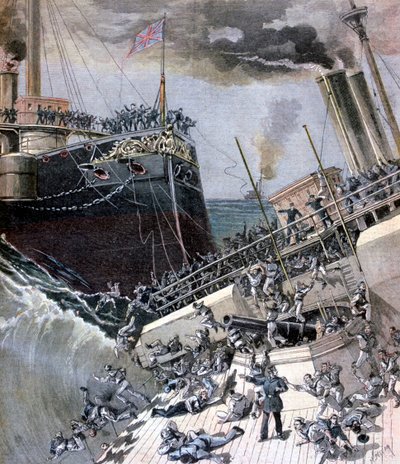 Victoria Gemisinde Bir Kaza, 22 Haziran 1893. by Henri Meyer
