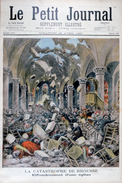 Bir kilisenin çöküşü, Brousse, Fransa, 1897 by Henri Meyer