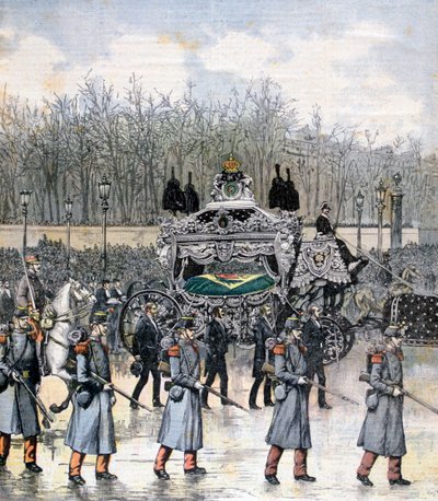 Brezilya imparatorunun cenazesi, 1891 by Henri Meyer