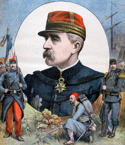 General Jacques Duchesne, Fransız seferi kuvvetlerinin Madagaskar komutanı, 1894 by Henri Meyer