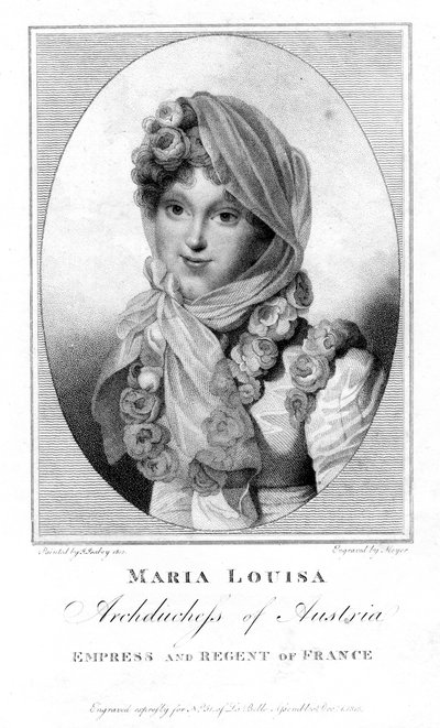 Maria Louisa, Avusturya arşidüşesi, 1813. by Henri Meyer