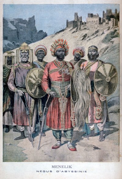 Habeş Menelik II, 1895 by Henri Meyer