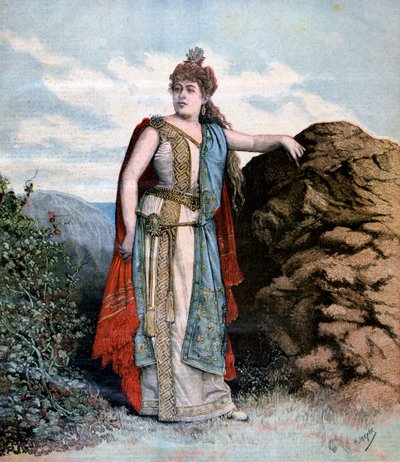 Sapho operasında Renee Richard, 1893 by Henri Meyer