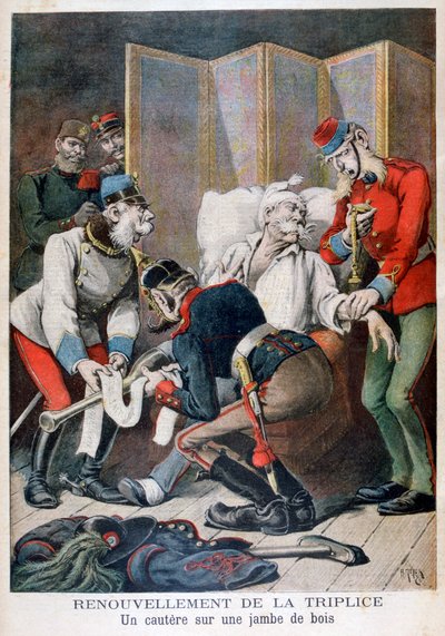 Almanya, Avusturya ve İtalya Üçlü İttifakının Yenilenmesi, 1896 by Henri Meyer
