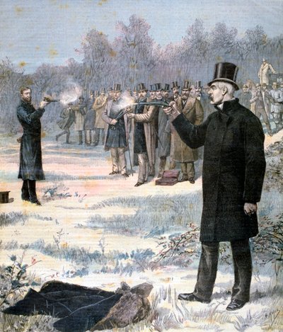 Paul Deroulede ve Georges Clemenceau arasındaki Düello, 1893 by Henri Meyer