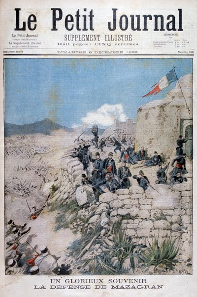 Mazagran savunması, Cezayir, 1896 by Henri Meyer