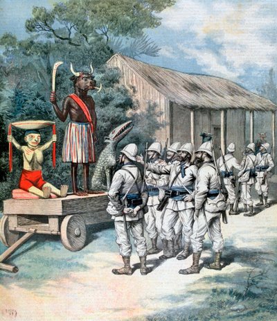 Savaşın idolü, Kana, Dahomey, Afrika, 1892 by Henri Meyer