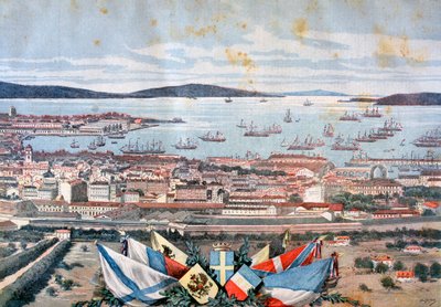 Toulon limanı, 1893 by Henri Meyer