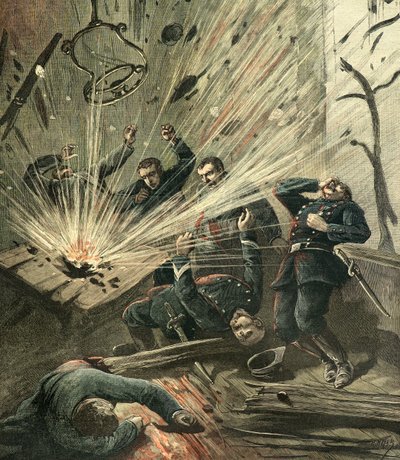 polis karakolunda bomba patlaması by Henri Meyer