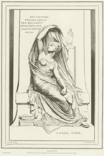 Allegory of Thought  by Henri Michel Antoine Chapu