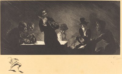 Mandolin Oyuncusu (Mandoliniste) by Henri Patrice Dillon