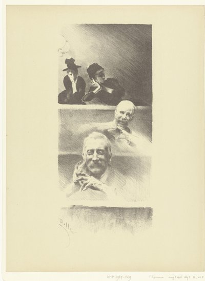 Tiyatrodaki seyirciler Tiyatroda Deneme (dizi başlığı) by Henri Patrice Dillon
