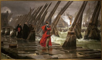 Richelieu, Henri Motte (1846-1922) tarafından La Rochelle setinde by Henri Paul Motte