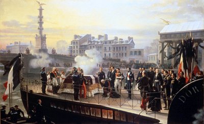 Napolyon'un küllerinin Courbevoie'ye dönüşü by Henri Philippoteaux