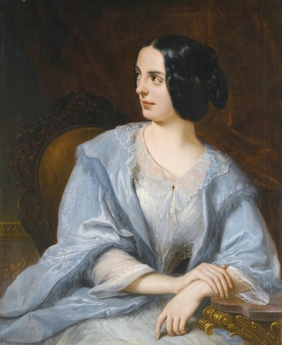 Rus portre de la komedyen Vera Michurina Samoylova (Michurina-Samoylova, Samoilova) (1866-1948)"" Peinture d