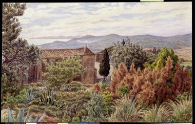 Manzara. Henri RIVIERE (1864-1951) tarafından çizim by Henri Rivière