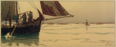 durgun bir denizde by Henri Rivière