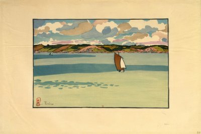 Tekne, Fresnaye Körfezi (Saint-Cast) by Henri Rivière