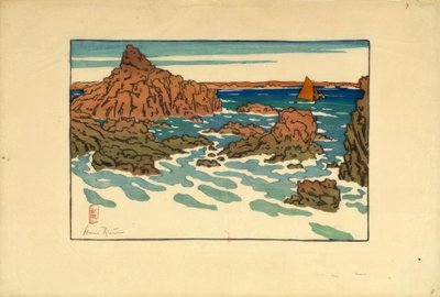 Le Perron (Saint-Briac) by Henri Rivière