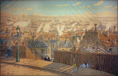 Montmartre manzaralı Paris by Henri Rivière