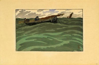 Denizde balıkçılar (Loguivy) by Henri Rivière