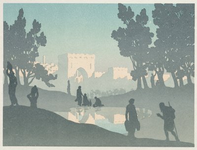 Gezici Yahudi: Eski Şehir by Henri Rivière