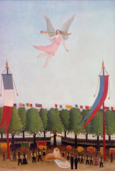 La Liberté, sanatçıları bağımsız sanatçıların 22. sergisine katılmaya davet ediyor by Henri Rousseau