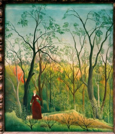 Ormanda yürüyüş by Henri Rousseau