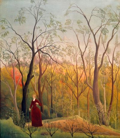 Ormanda yürüyüş by Henri Rousseau