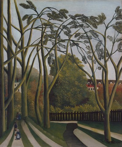 Bicêtre yakınlarındaki Bièvre Kıyıları, yaklaşık. 1908-09. by Henri Rousseau