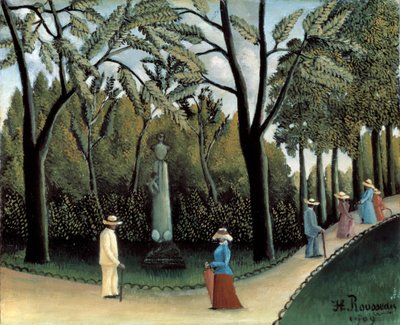 Lüksemburg Bahçeleri, Chopin Anıtı, 1909 by Henri Rousseau