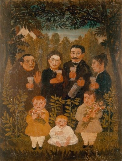 Birleşik aile by Henri Rousseau