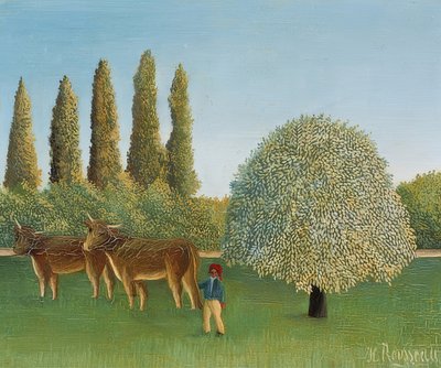 Çayır (söğüt). 1910 by Henri Rousseau