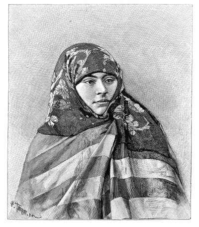 Brussalı bir kadın, Türkiye, 1895. by Henri Thiriat
