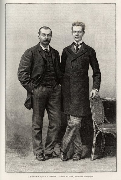 Hikayenin yazarı Gabriel Bonvalot (1853-1933) ve yolculuğun fotoğrafçısı Prens Henri d