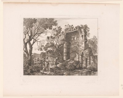 Harabelerle dolu bir arazide şirket by Henri Thomann