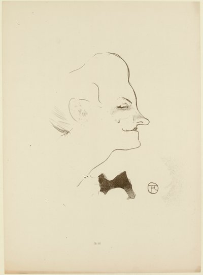 Yvette Guilbert, 1893. by Henri Toulouse Lautrec de