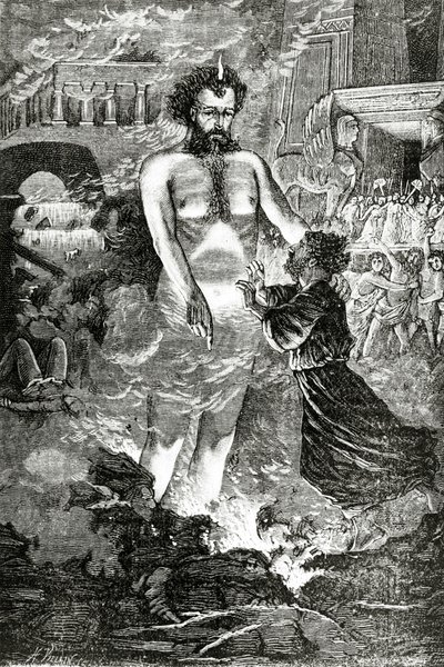 Hiram ve Tubalcain efsanesi, by Henri Villain