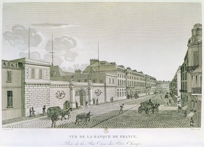 Eugene Dubois tarafından kazınmış Rue Croix-Petits-Champs