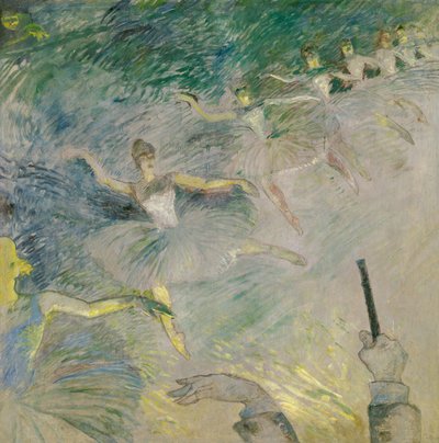 bale dansçıları by Henri de Toulouse Lautrec